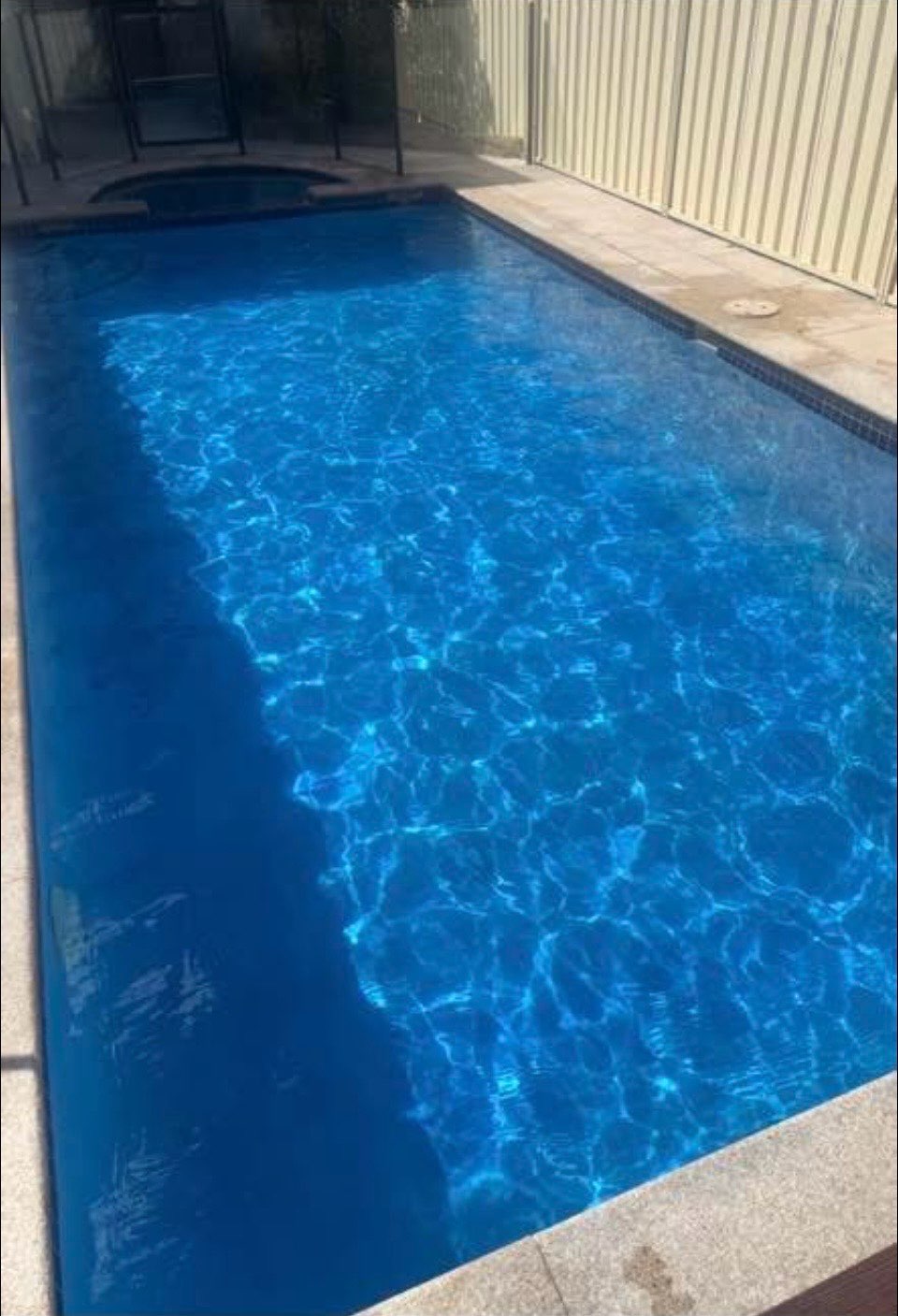 Crystal clear pool after service